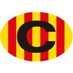 Pegatina Oval Catalana