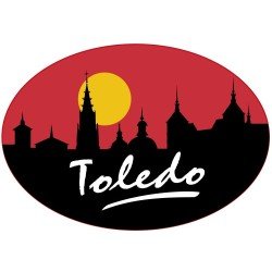Pegatina Oval Perfil Toledo