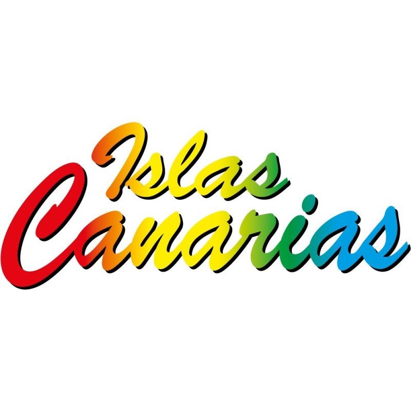 Pegatina Texto Islas Canarias