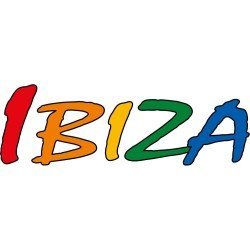 Pegatina Texto Ibiza