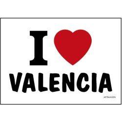 Postal I Love Valencia