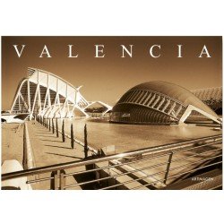 Postal Sepia Valencia Ciudad de las Artes y las Ciencias