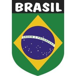 Pegatina Escudo Brasil