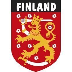 Pegatina Escudo Finlandia