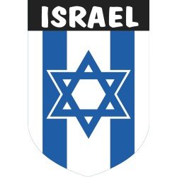 Pegatina Escudo Israel