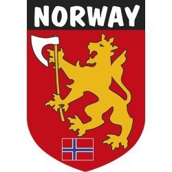 Pegatina Escudo Noruega
