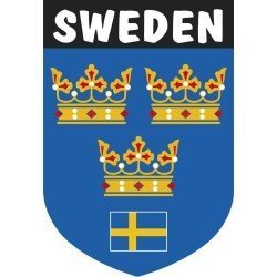 Pegatina Escudo Suecia