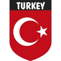 Pegatina Escudo Turquía