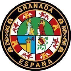 Pegatina Círculo Escudo Granada