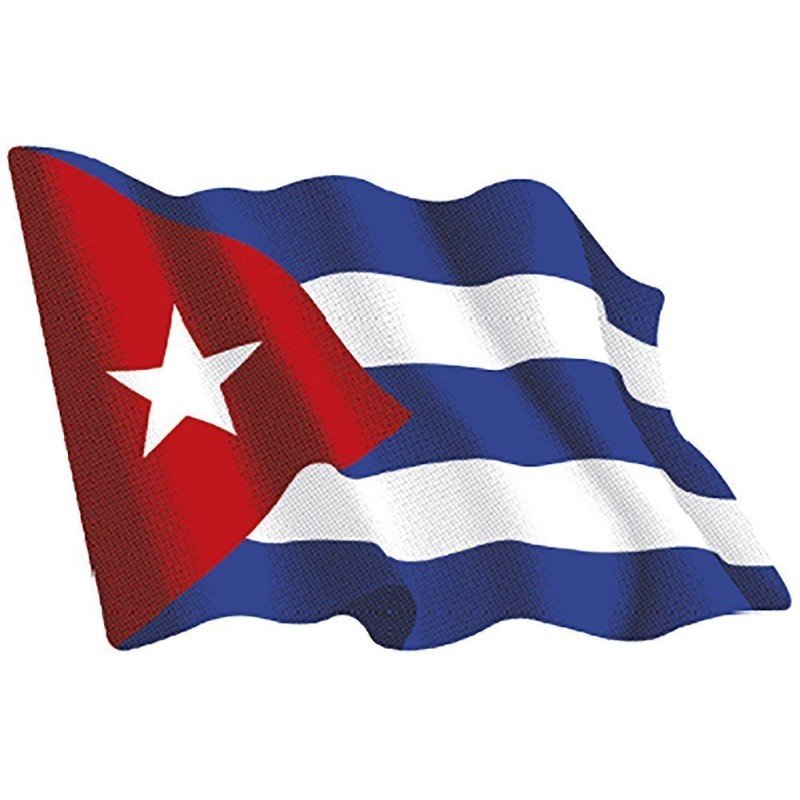 Pegatina Ondeante Cuba