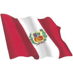 Pegatina Ondeante Perú