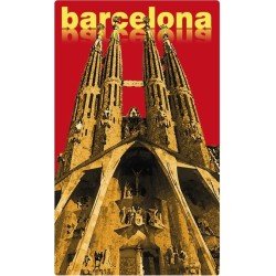 Pegatina Rectangular Sagrada Familia Barcelona