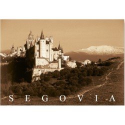 Postal Panorámica Segovia SEPIA