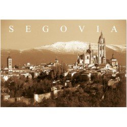 Postal Panorámica Segovia SEPIA