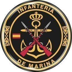 Pegatina Círculo Infantería de marina RESINA