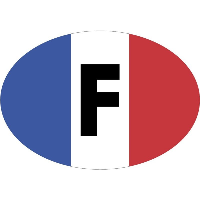 Pegatina Oval Francia