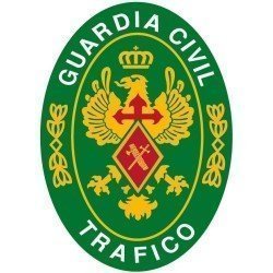 Pegatina Oval Verde Logotipo Guardia Civil Tráfico