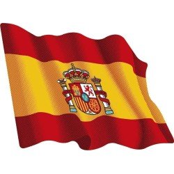 Pegatina Ondeante España