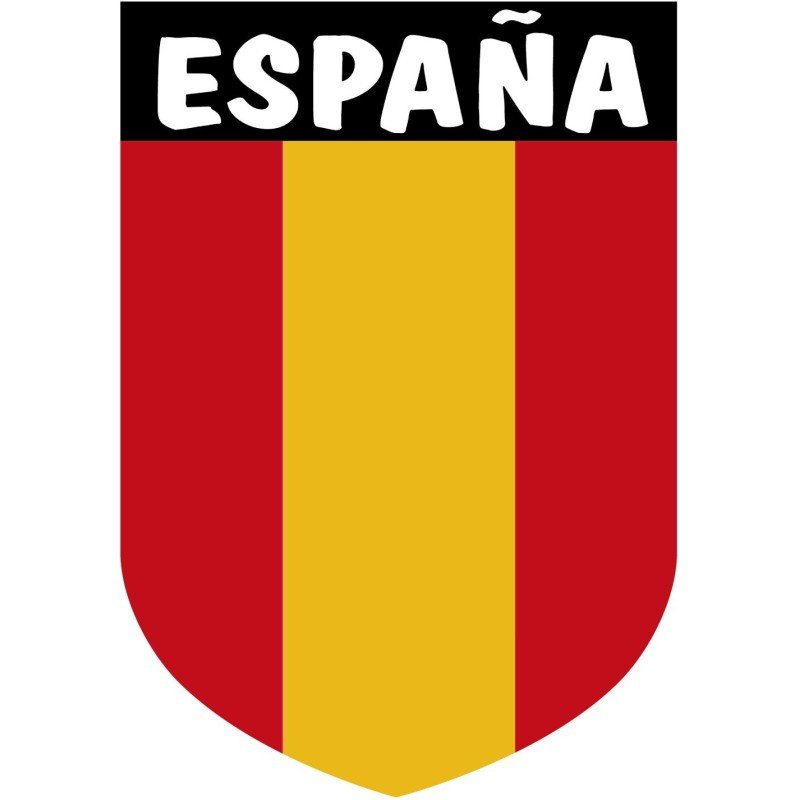 Pegatina Escudo España Vertical