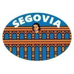 Pegatina Oval Escudo Segovia