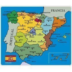 Alfombrilla Mapa de España ciudades