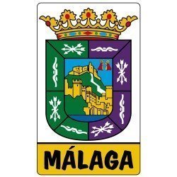 Pegatina Escudo Málaga