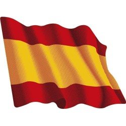 Pegatina Ondeante España sin escudo