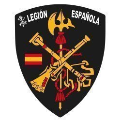 Pegatina Escudo Negro Legión