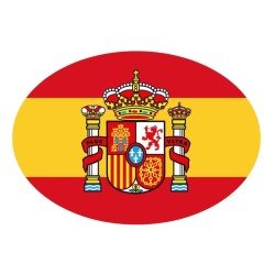 Pegatina Oval Escudo España