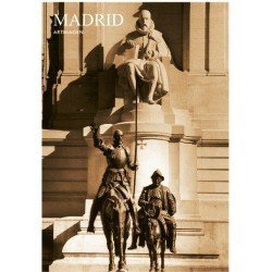 Postal Madrid Quijote SEPIA