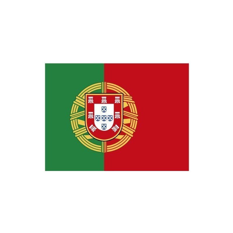 Pegatina rectangular Portugal